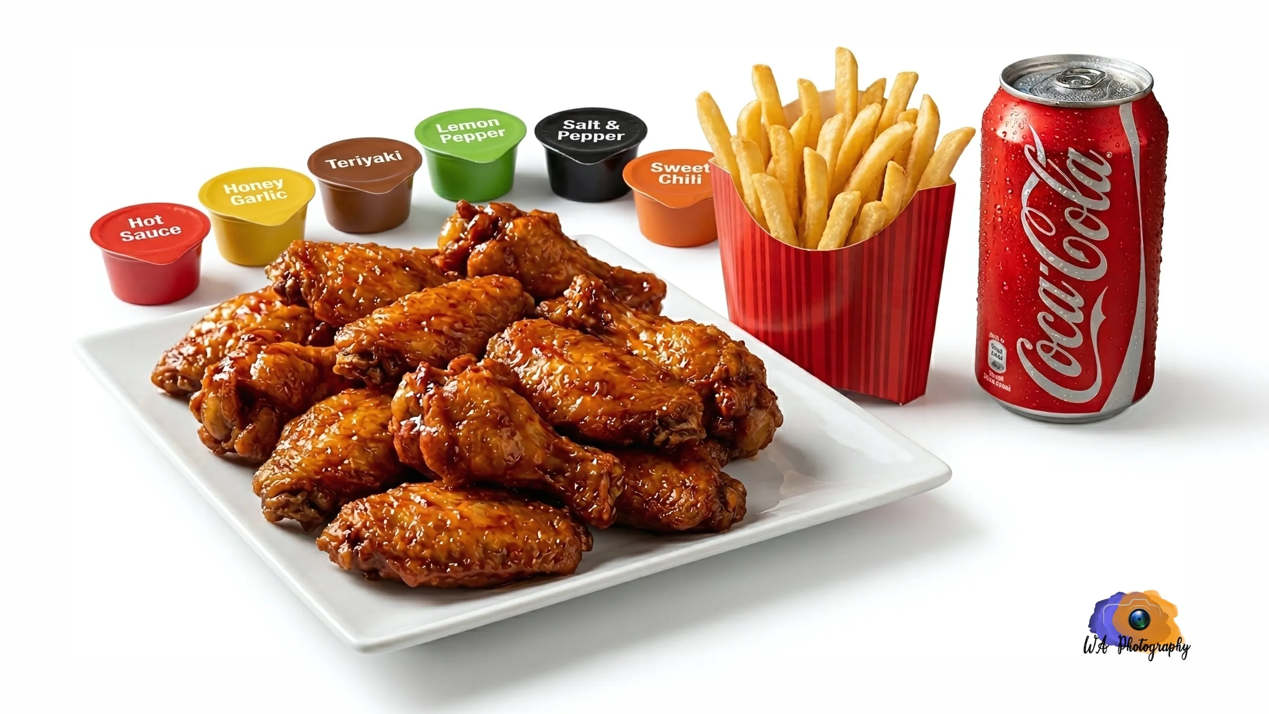 12pcs Wings Combo - Wings, fries, and a drink at Simon King Donair Edmonton